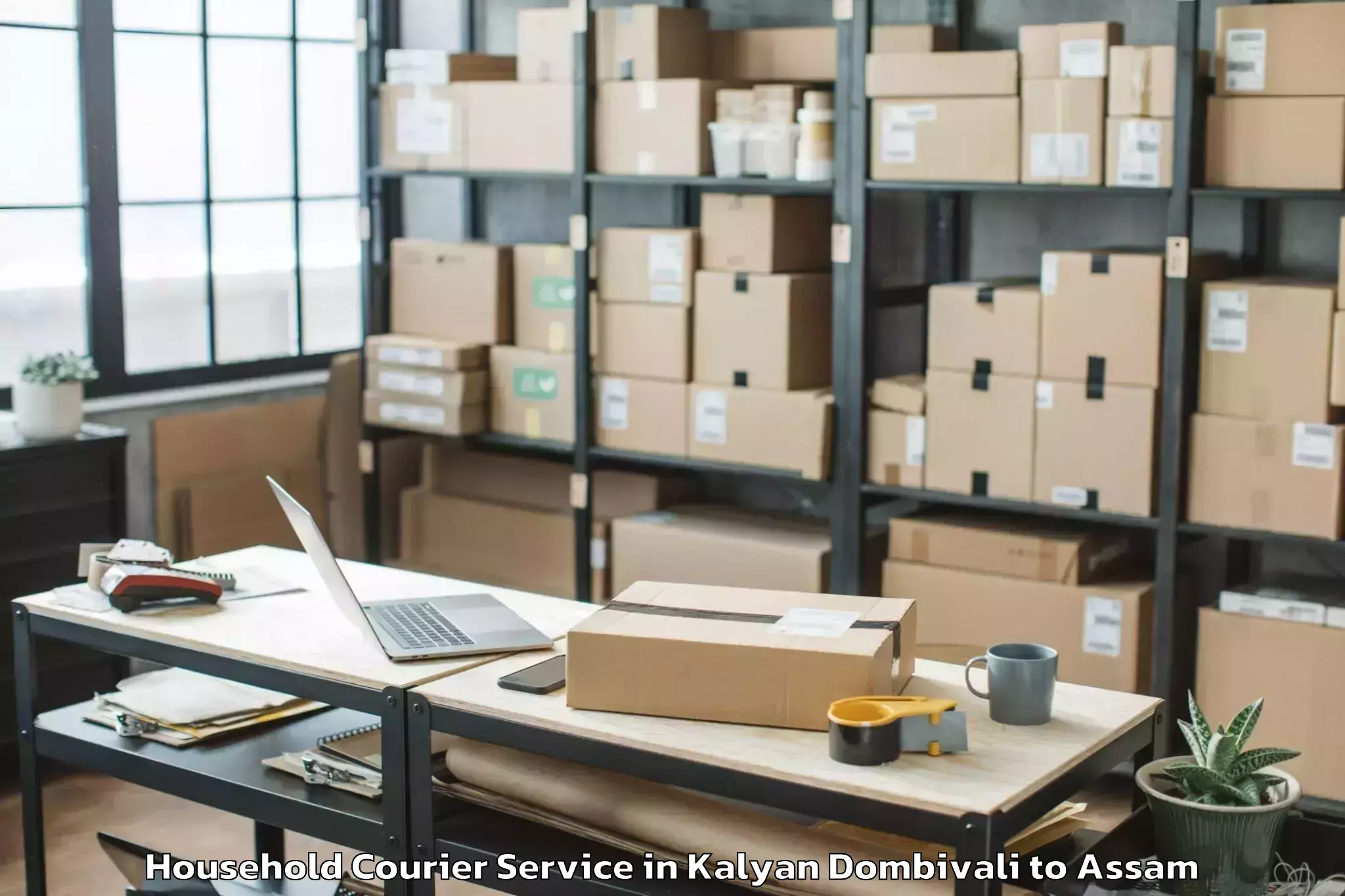 Easy Kalyan Dombivali to Sualkuchi Household Courier Booking